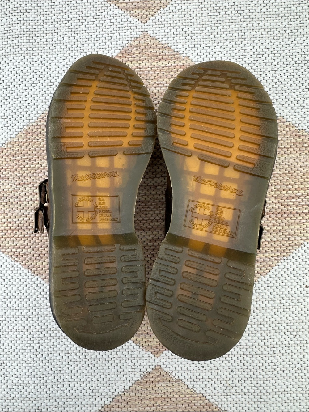 Dr. Martens Crazy Horse Leather Mary Jane Shoes Size 7 - Picture 7 of 8
